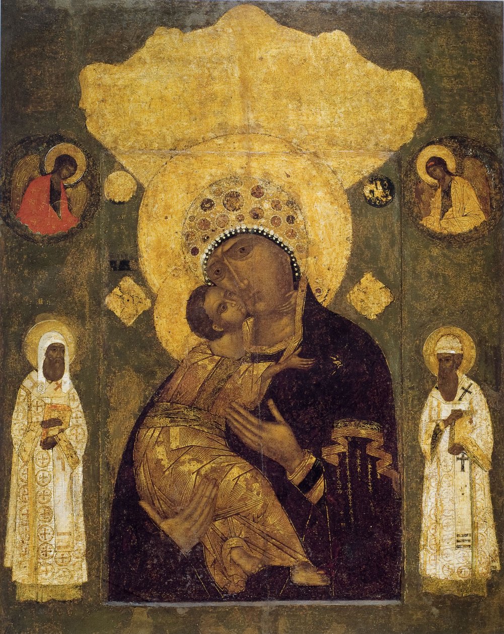 Matka Boża Wołokołamska, XVI wiek autorstwa Anonymous Russian icon painter