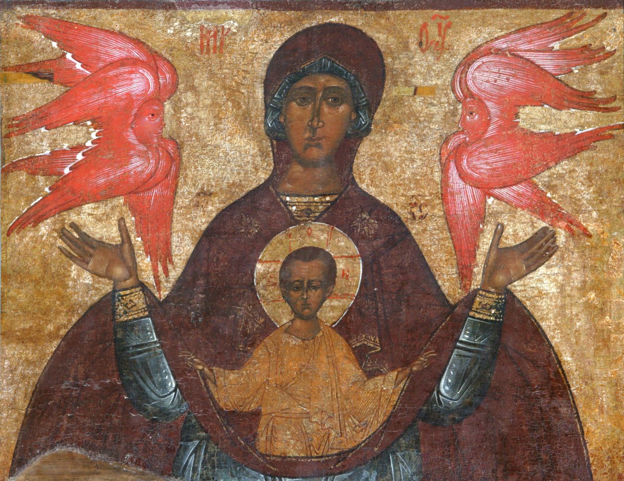 Matka Boża Znaku, XVI wiek autorstwa Anonymous Russian icon painter