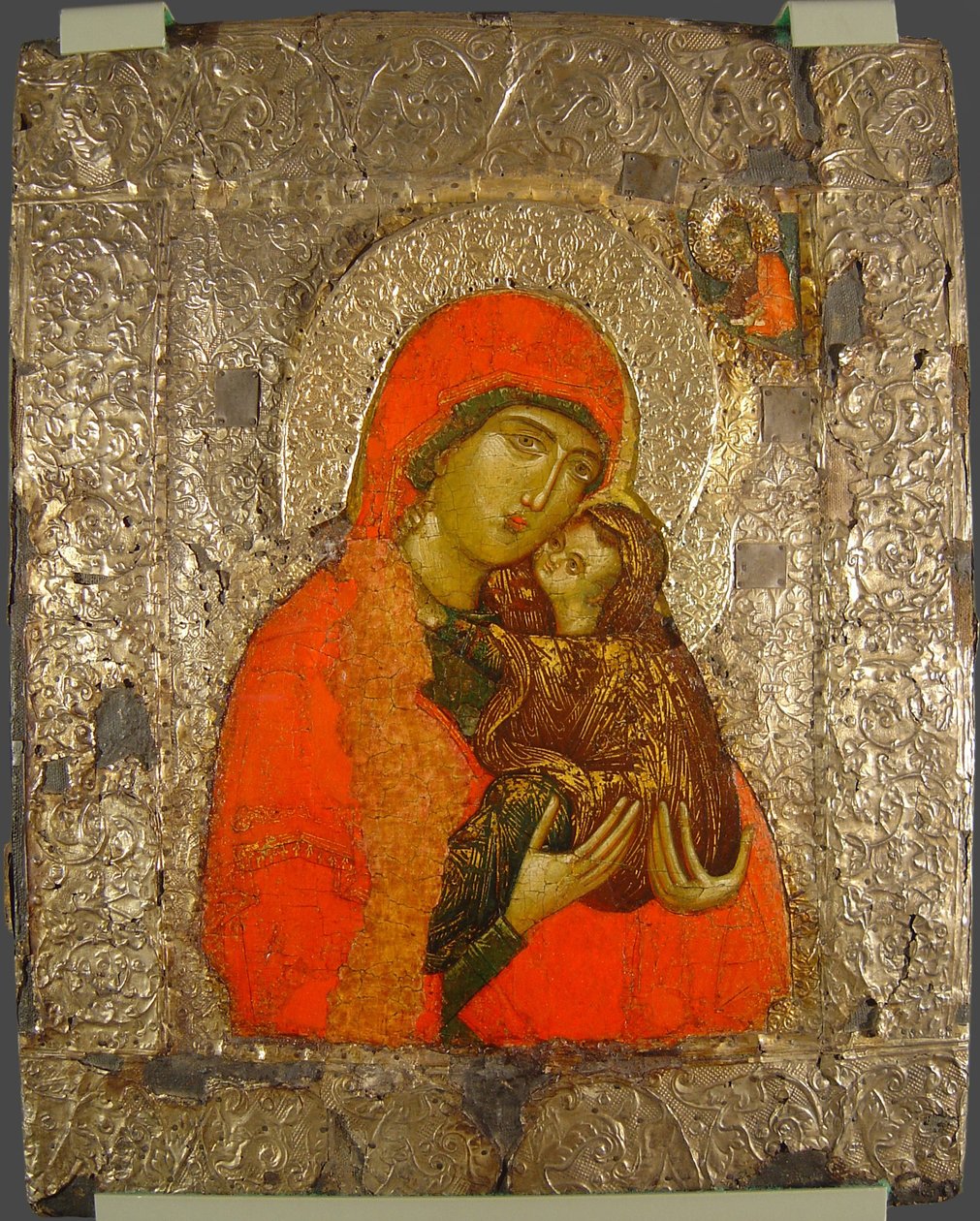 Św. Anna i Maria jako dziecko, XIV wiek autorstwa Anonymous Russian icon painter