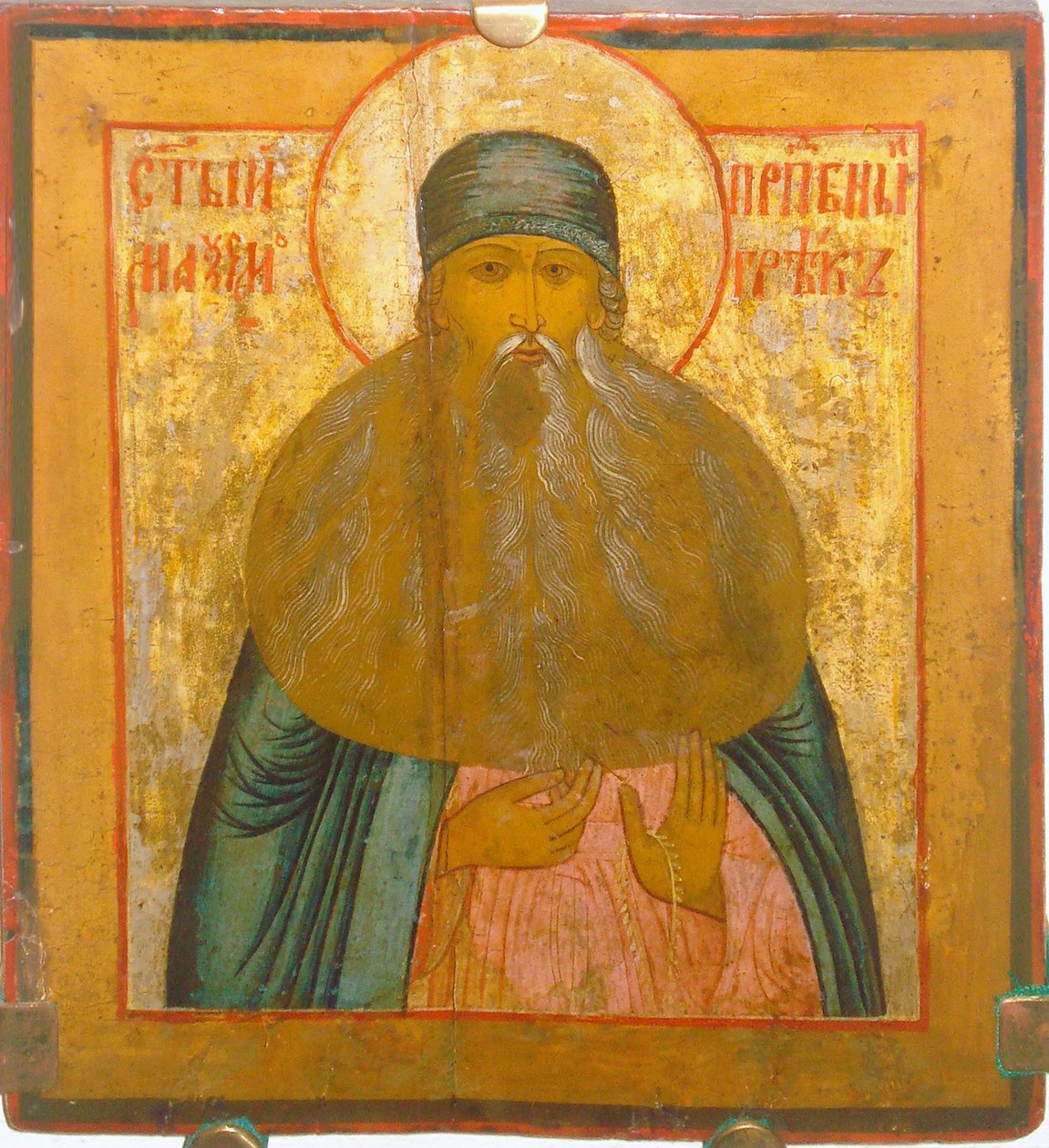 Święty Maksym Grek autorstwa Anonymous Russian icon painter