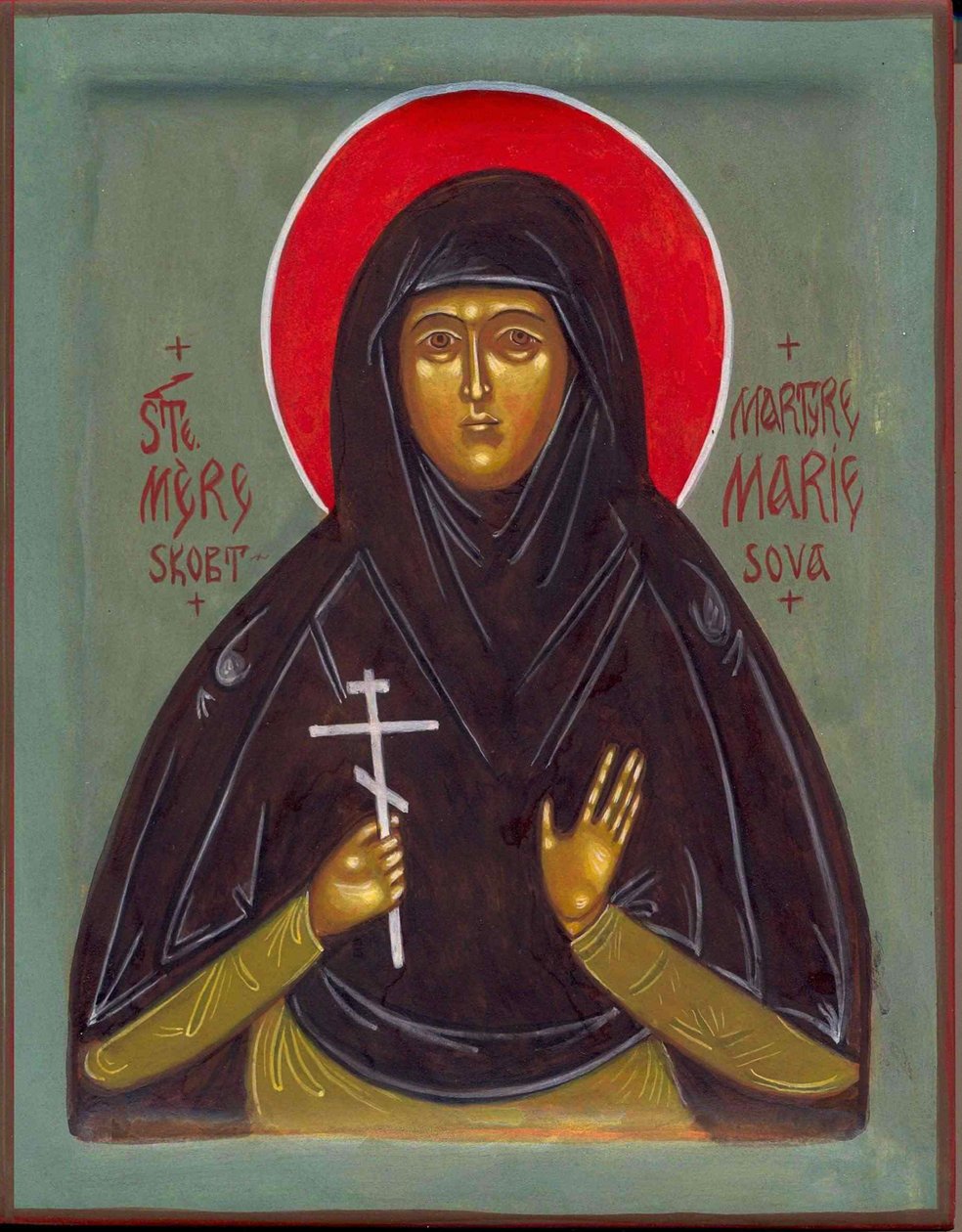 Święta Matka Maria, XX wiek autorstwa Anonymous Russian icon painter