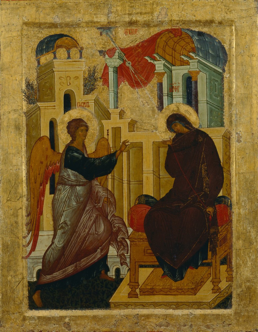 Zwiastowanie, 1497 autorstwa Anonymous Russian icon painter