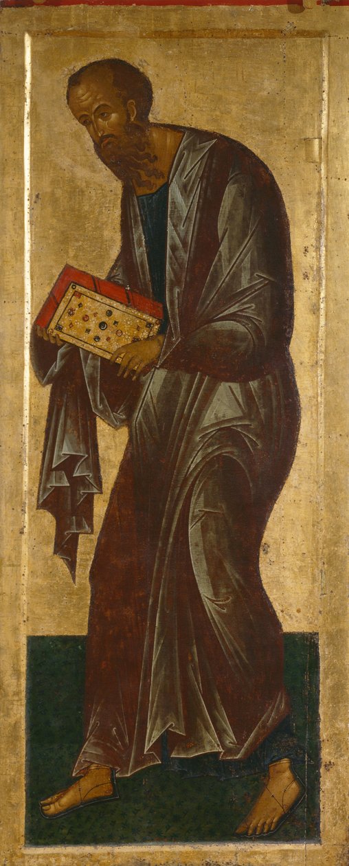 Apostoł Paweł z pasma Deesis, 1497 autorstwa Anonymous Russian icon painter