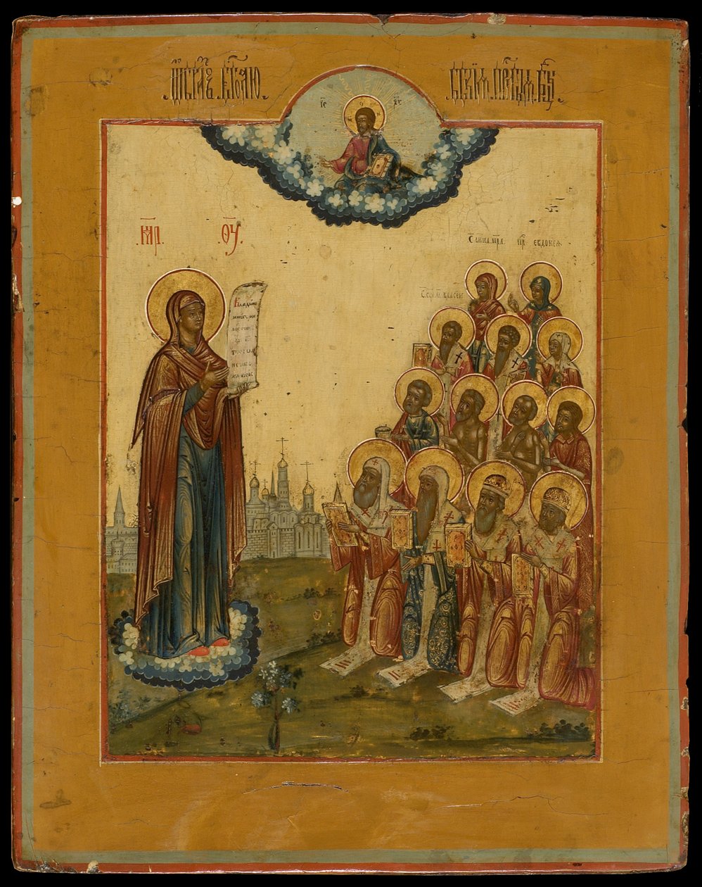 Najświętsza Panna Bogolyubsky, koniec XVIII wieku. autorstwa Anonymous Russian icon painter
