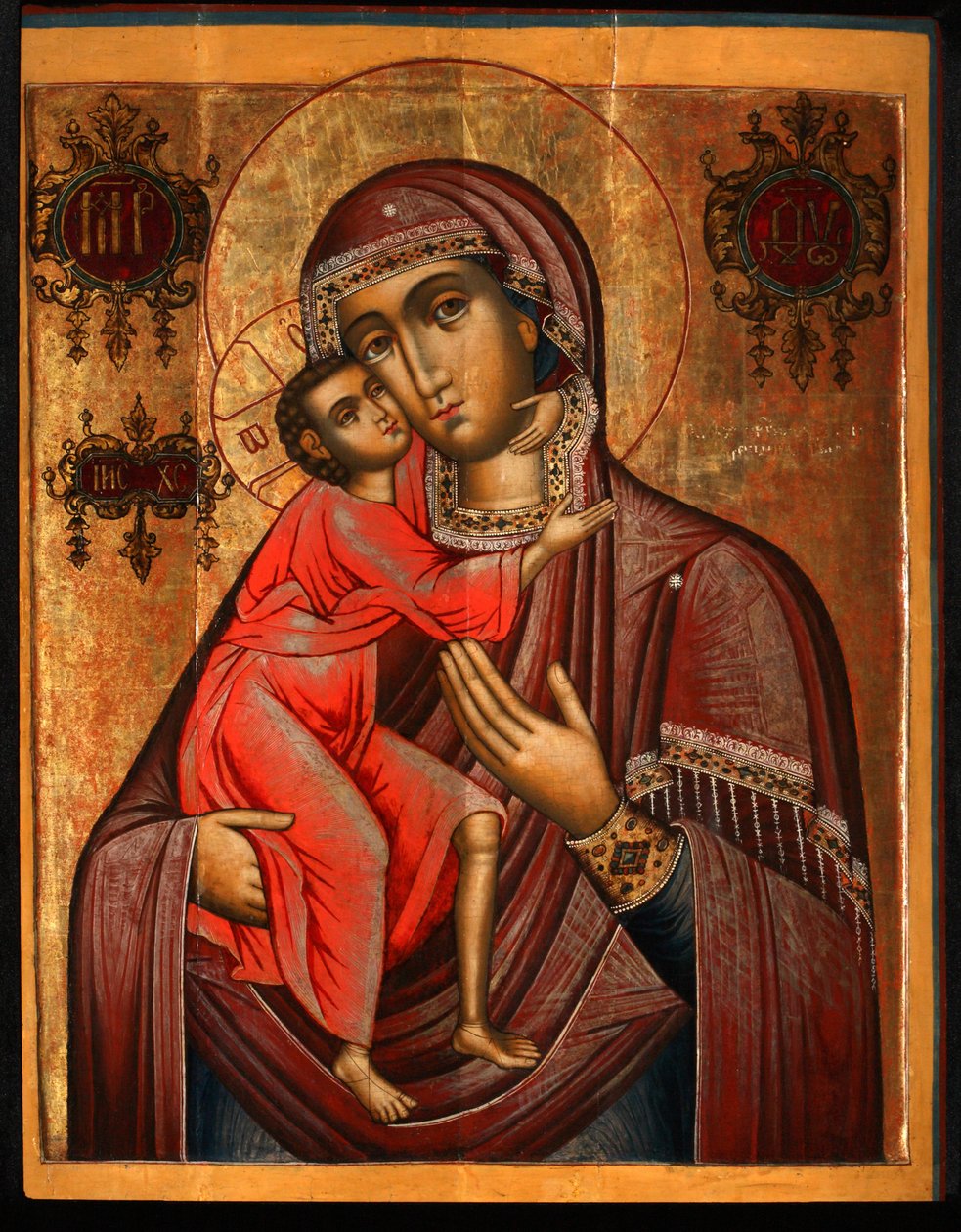 Matka Boża Fiodorowskaja, XVII wiek autorstwa Anonymous Russian icon painter