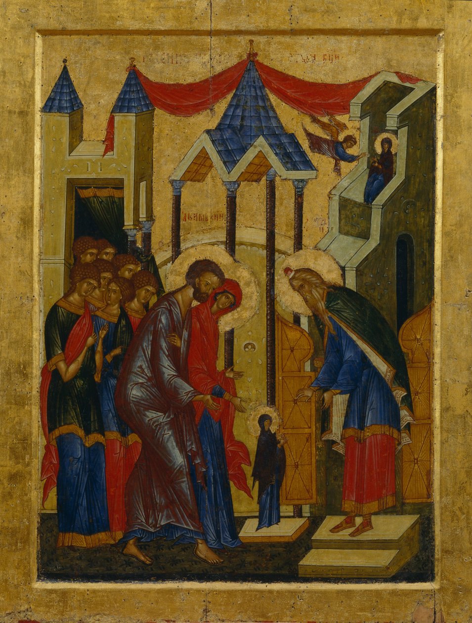 Ofiarowanie w świątyni autorstwa Anonymous Russian icon painter