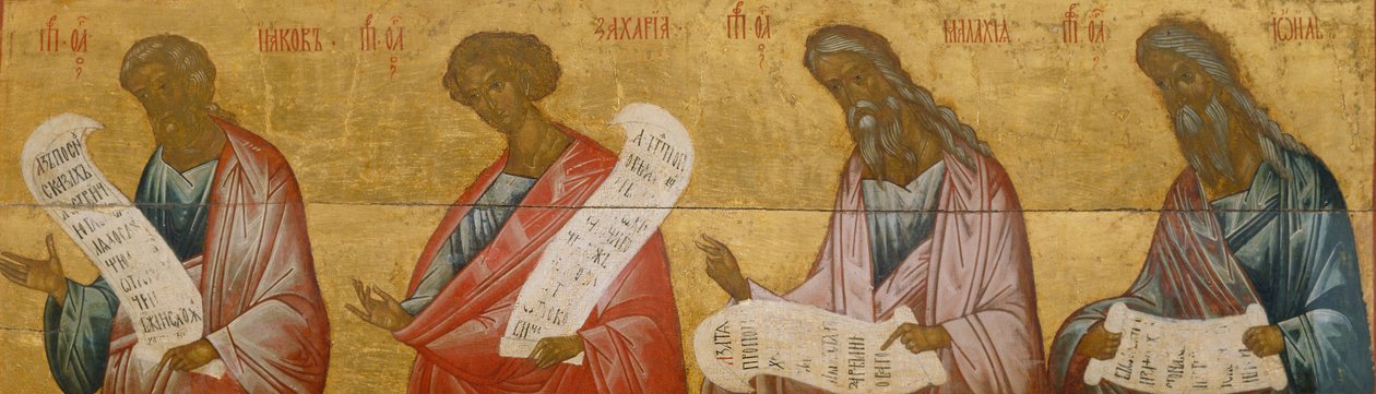 Prorocy Jakub, Zachariasz, Malachiasz i Joel, około. 1502-1503 autorstwa Anonymous Russian icon painter