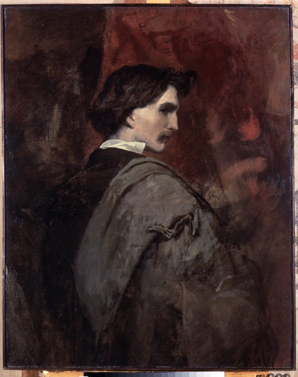 „Autoportret” (Autoportret) Obraz Anselma Feuerbacha (1829-1880) 1854-1858 Wymiary 92x73 cm Ermitaż, Sankt Petersburg autorstwa Anselm Feuerbach