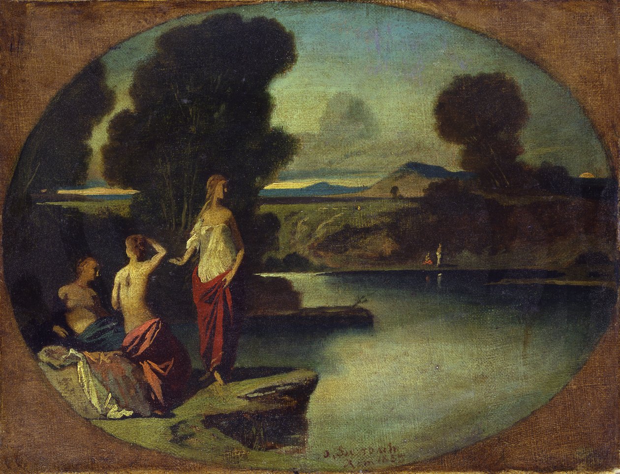 Trzy dziewczęta nad wodą autorstwa Anselm Feuerbach