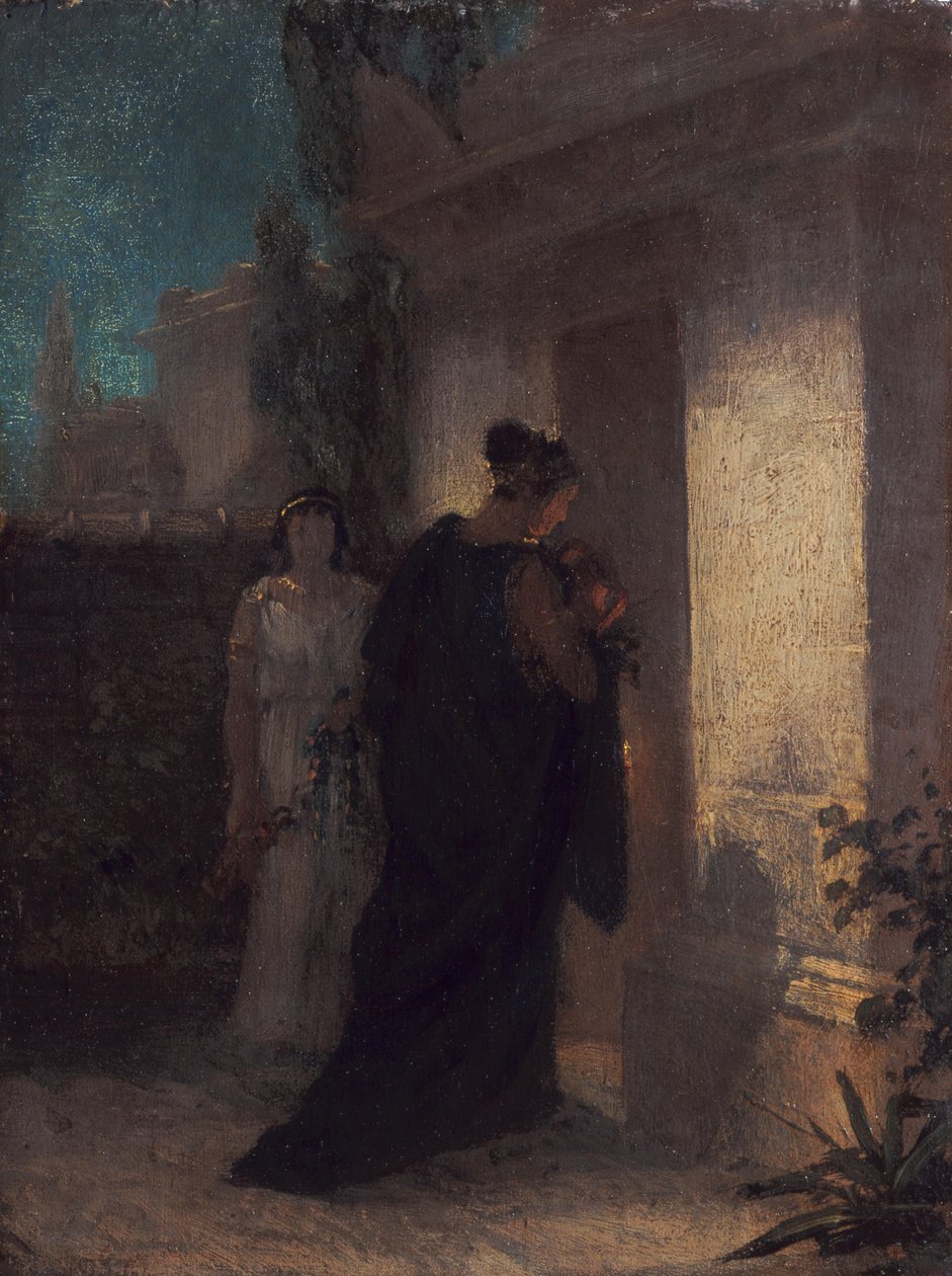 Kobieta w żałobie (Antygona) autorstwa Anselm Feuerbach
