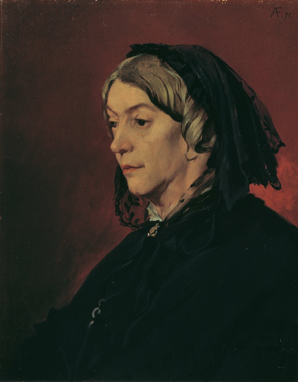 Henriette Feuerbach, macocha artysty autorstwa Anselm Feuerbach