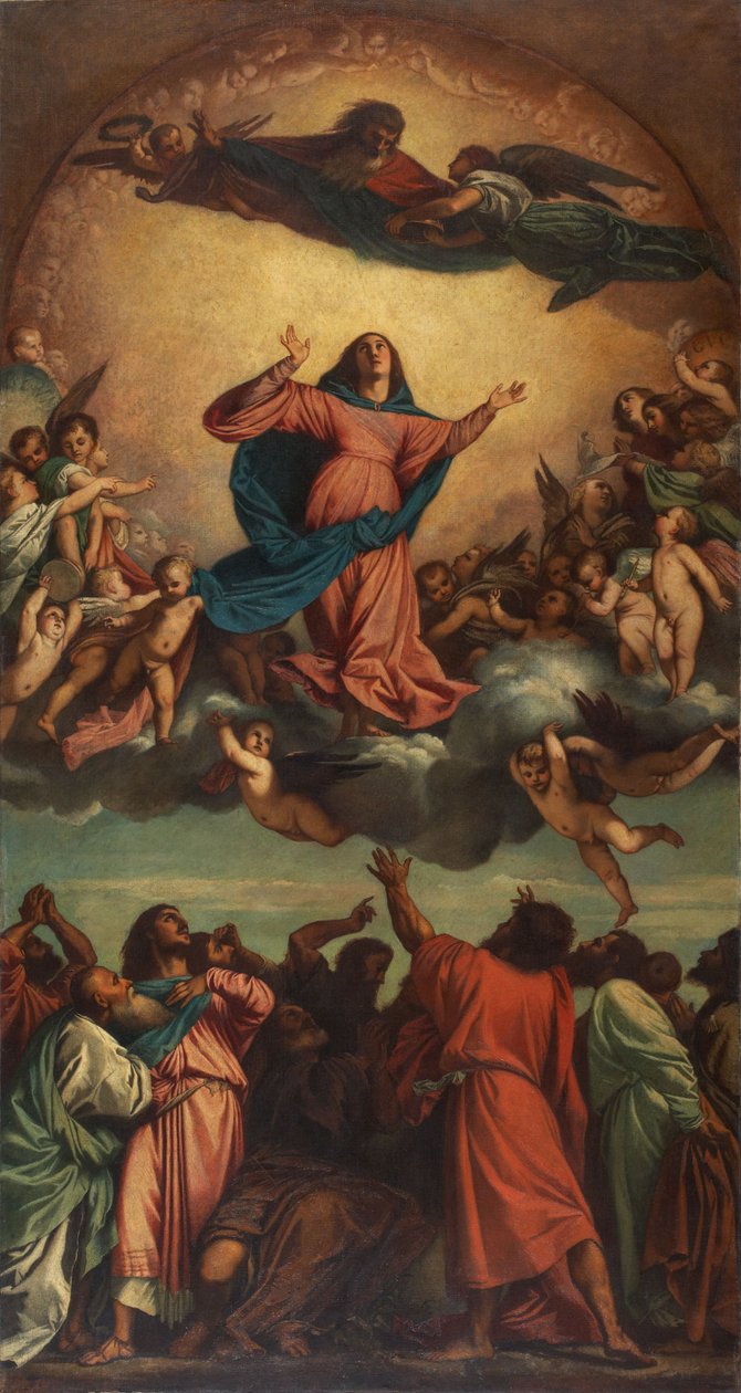 Wniebowstąpienie Najświętszej Maryi Panny autorstwa Anselm Feuerbach