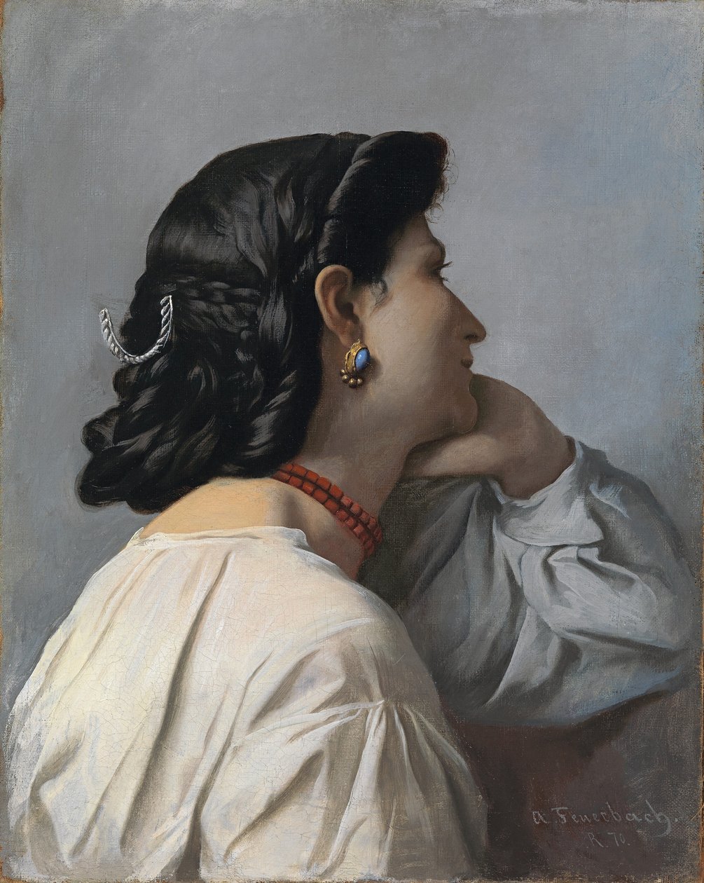 Badanie głowy Ifigenii autorstwa Anselm Feuerbach