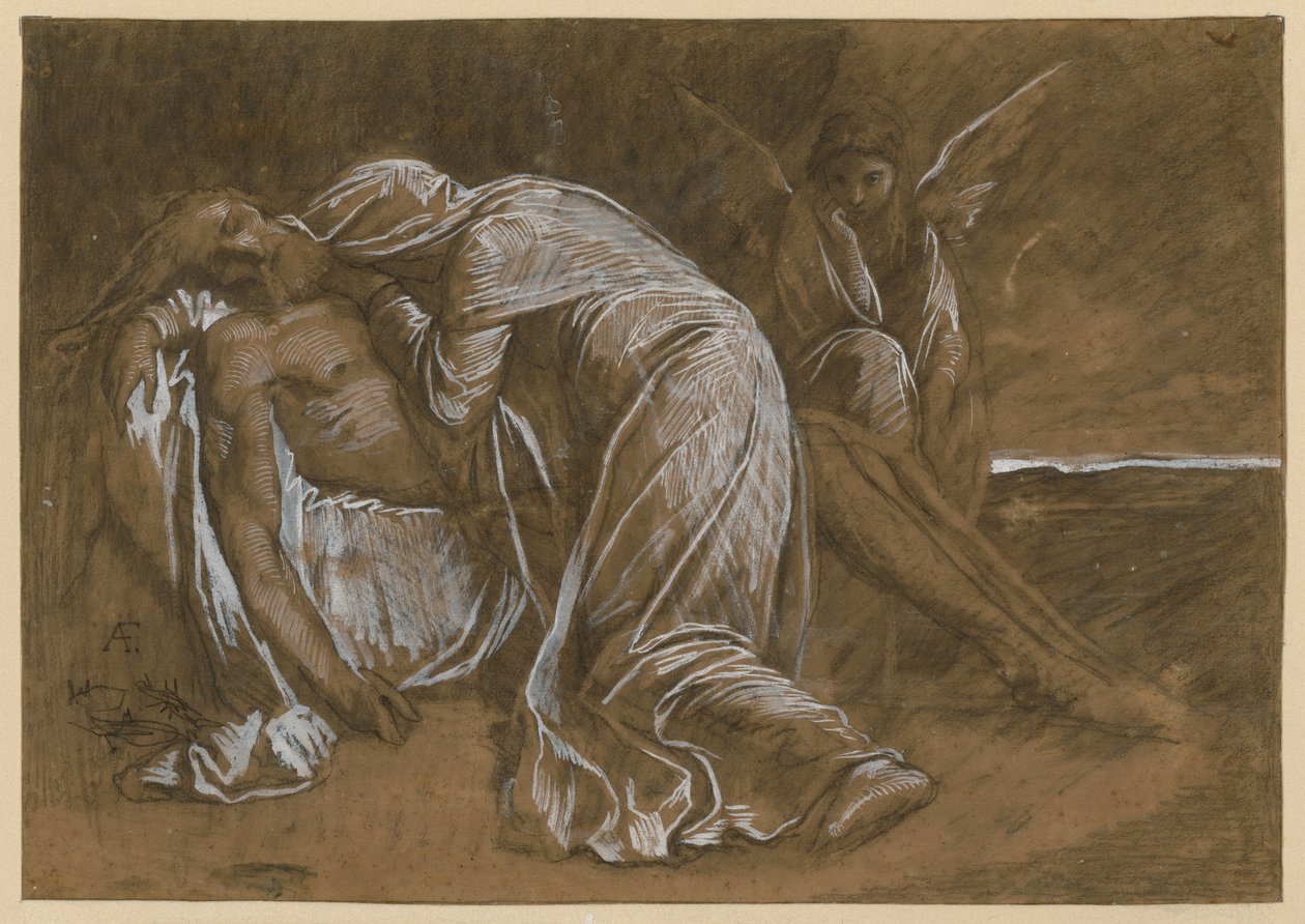 Płaczące kobiety. Projekt „Pietà” autorstwa Anselm Feuerbach