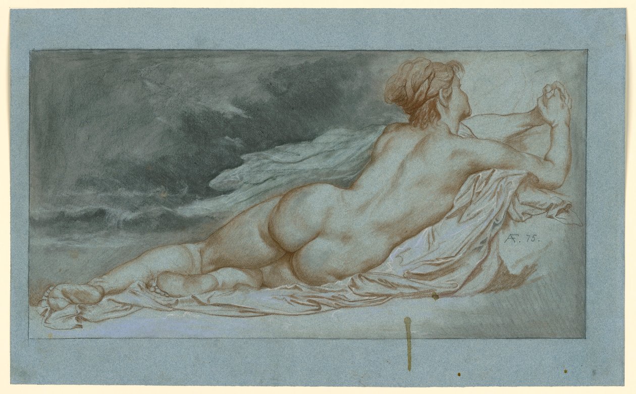 Leżąca Okeanida autorstwa Anselm Feuerbach
