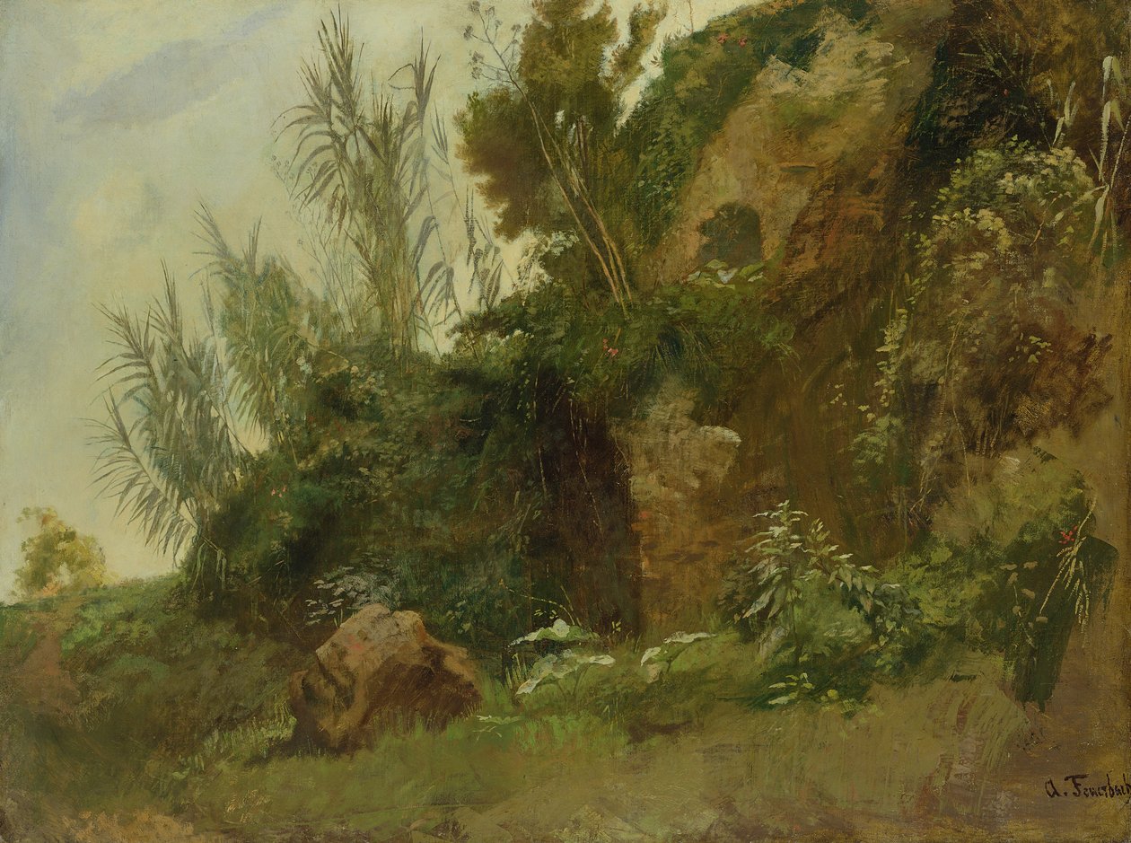 Studium krajobrazowe w Termach Karakalli autorstwa Anselm Feuerbach