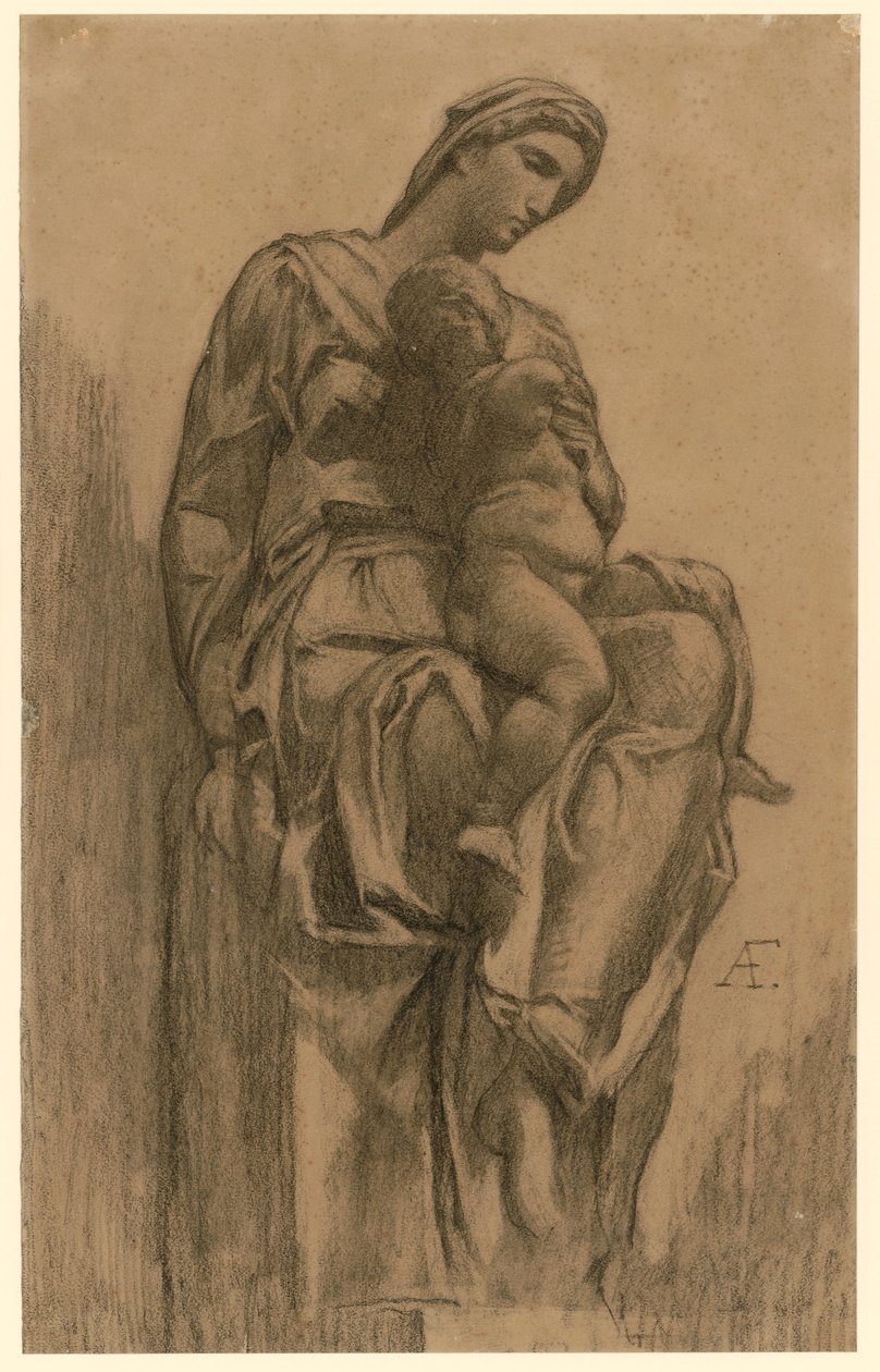 Madonna z Dzieciątkiem (według Michała Anioła) autorstwa Anselm Feuerbach
