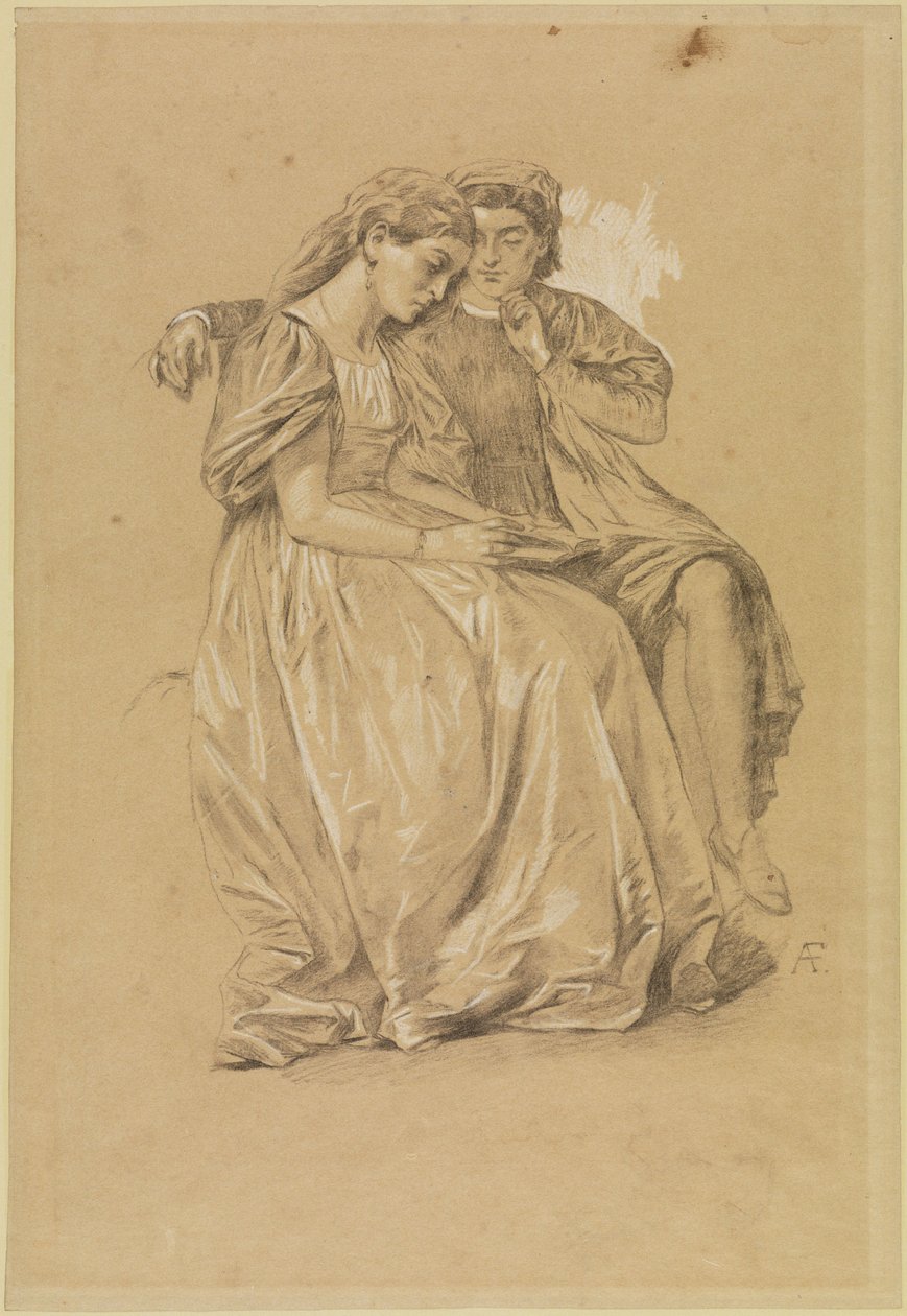 Paolo i Francesca (kopia) autorstwa Anselm Feuerbach