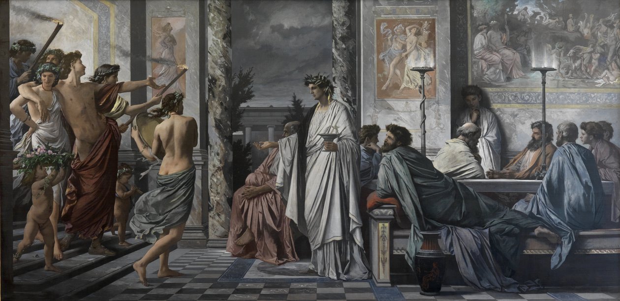 Sympozjum Platona autorstwa Anselm Feuerbach
