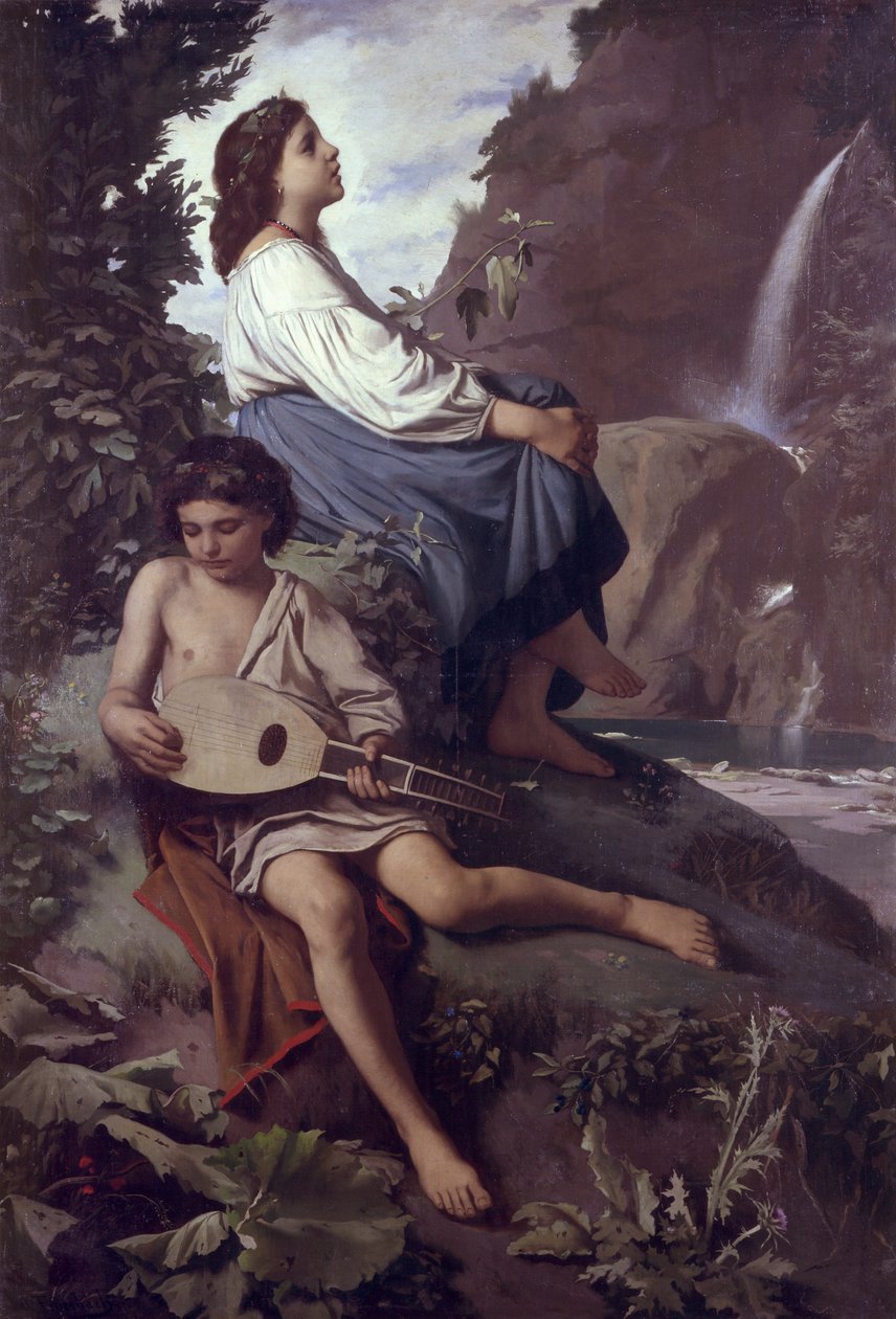 Wspomnienie z Tivoli autorstwa Anselm Feuerbach