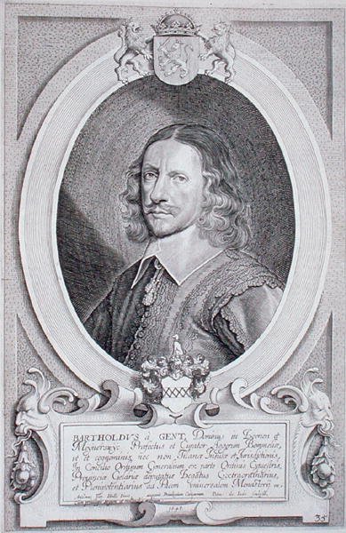 Barthold van Gent (ok.1580s-1650) z „Portraits des Hommes Illustres”, ryty przez Petrusa de Iode, opublikowane 1706 (grafika) autorstwa Anselmus van (after) Hulle