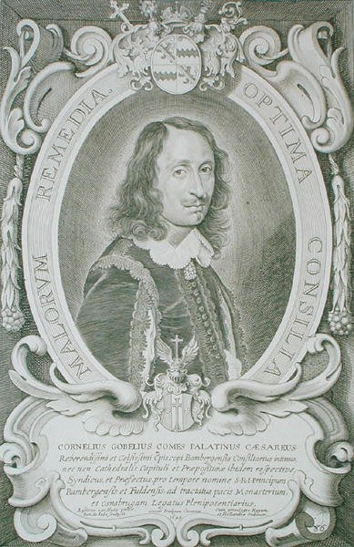 Cornelius Gobel (1611-165?) Z „Portretów wybitnych ludzi”, sztychowanych przez Petrusa de Iode, opublikowany 1706 (rycina) autorstwa Anselmus van (after) Hulle