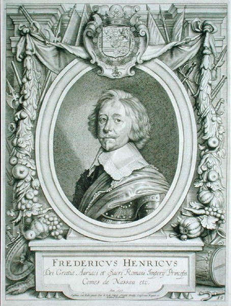 Fryderyk Henryk (1584-1647) hrabia Nassau-Dillenburg, z "Portraits des Hommes Illustres", wyd. 1706 (rycina) autorstwa Anselmus van (after) Hulle