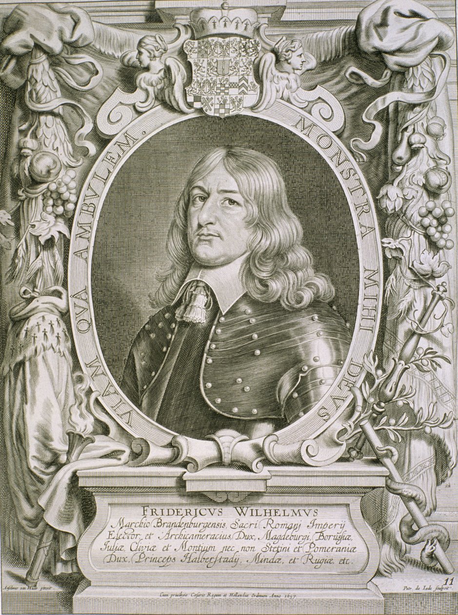 Fryderyk Wilhelm (1620-88), elektor brandenburski, z "Portretów ludzi wybitnych", rycina Petrusa de Iode, wydana w 1706 r. autorstwa Anselmus van Hulle