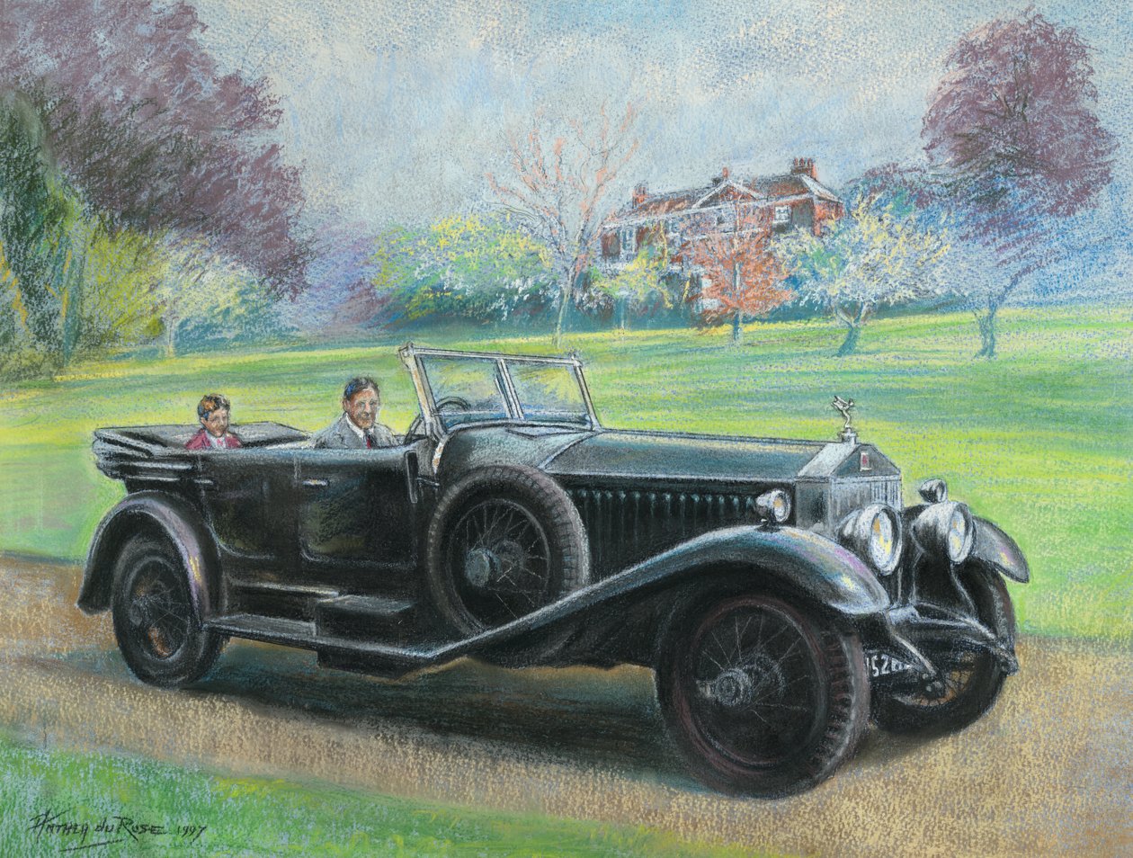 1927 Rolls Royce należący do pana HV Durose, Warwickshire autorstwa Anthea Durose