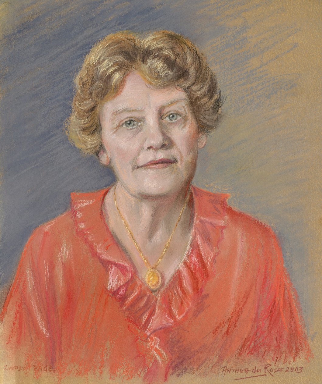 Миссис Дорис Пейдж, 2003 г. (пастель)польский autorstwa Anthea Durose