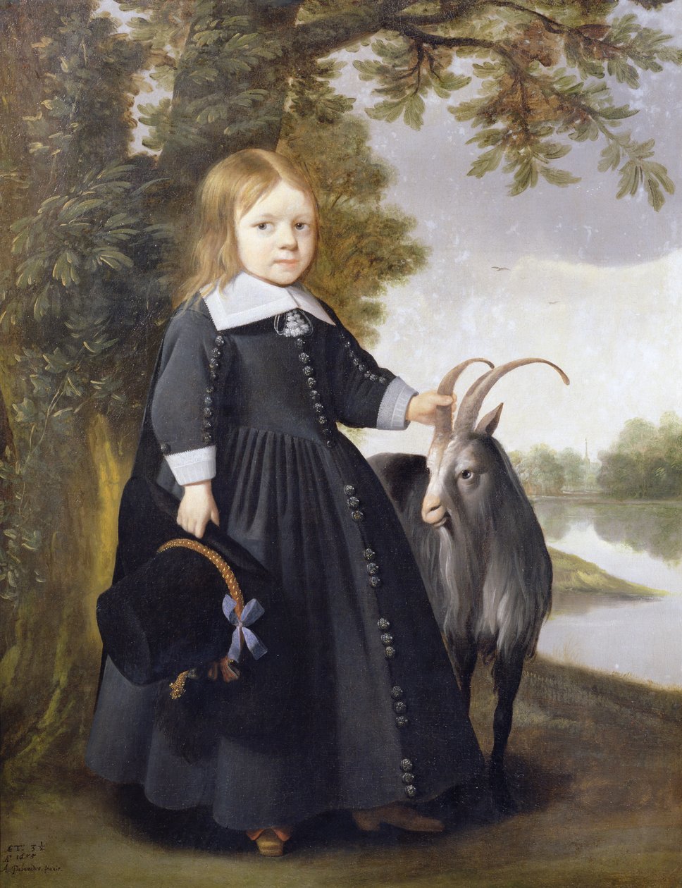 Dziecko i Koza, 1655 autorstwa Anthonie Palamedesz