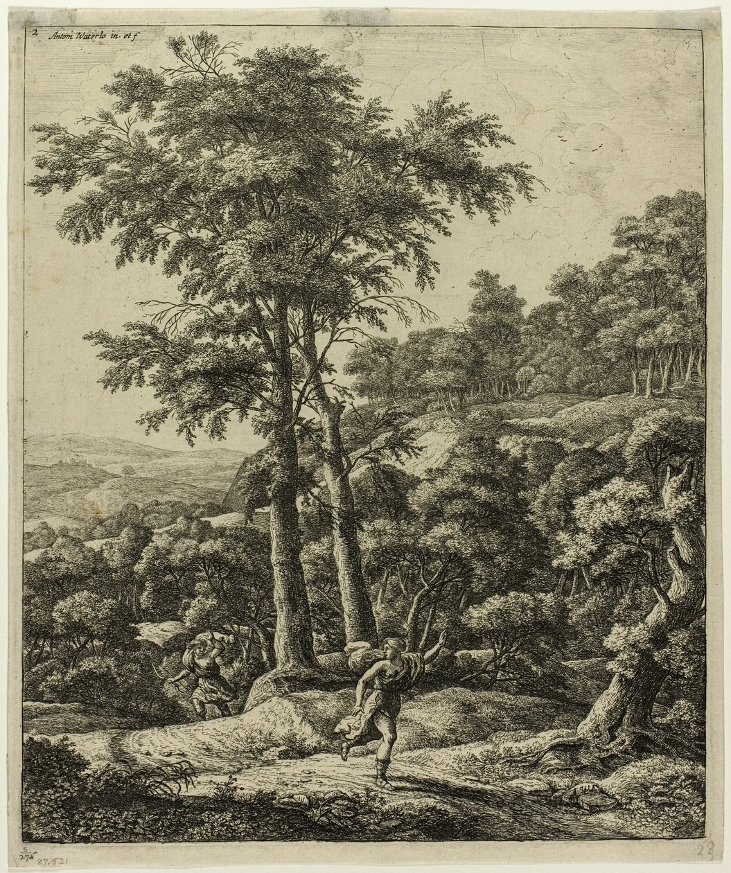 Apollo i Daphne autorstwa Anthonie Waterloo