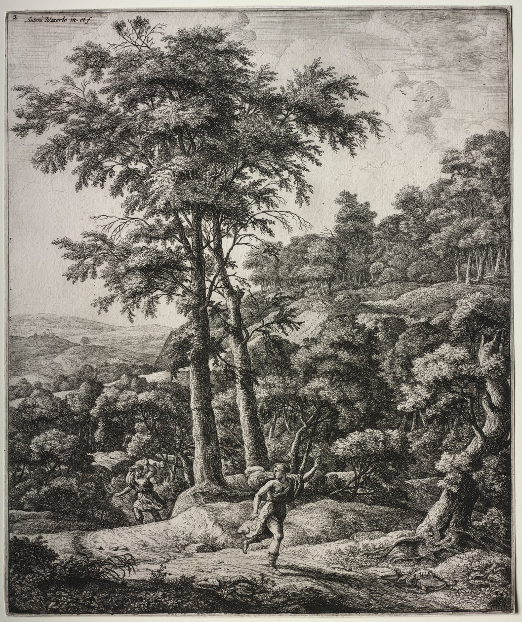 Apollo i Daphne. autorstwa Anthonie Waterloo