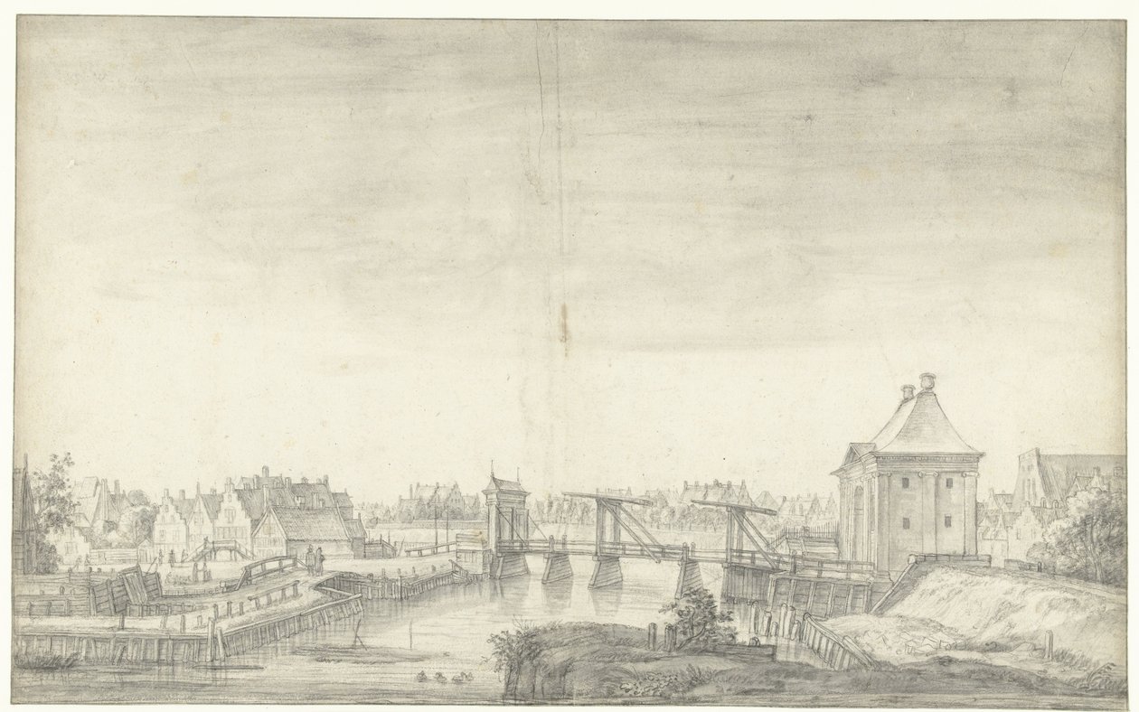 Trzeci Heiligewegspoort w Amsterdamie autorstwa Anthonie Waterloo