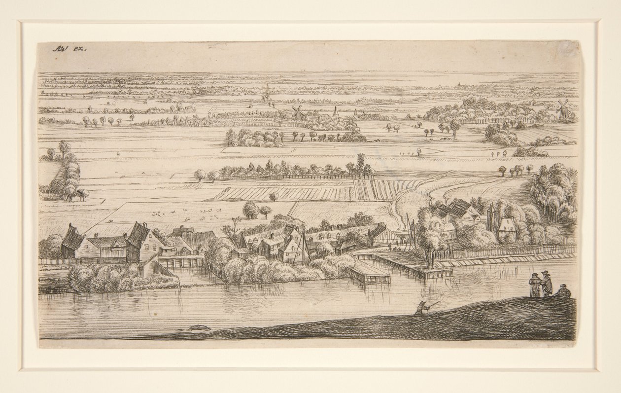 Wieś nad kanałem autorstwa Anthonie Waterloo