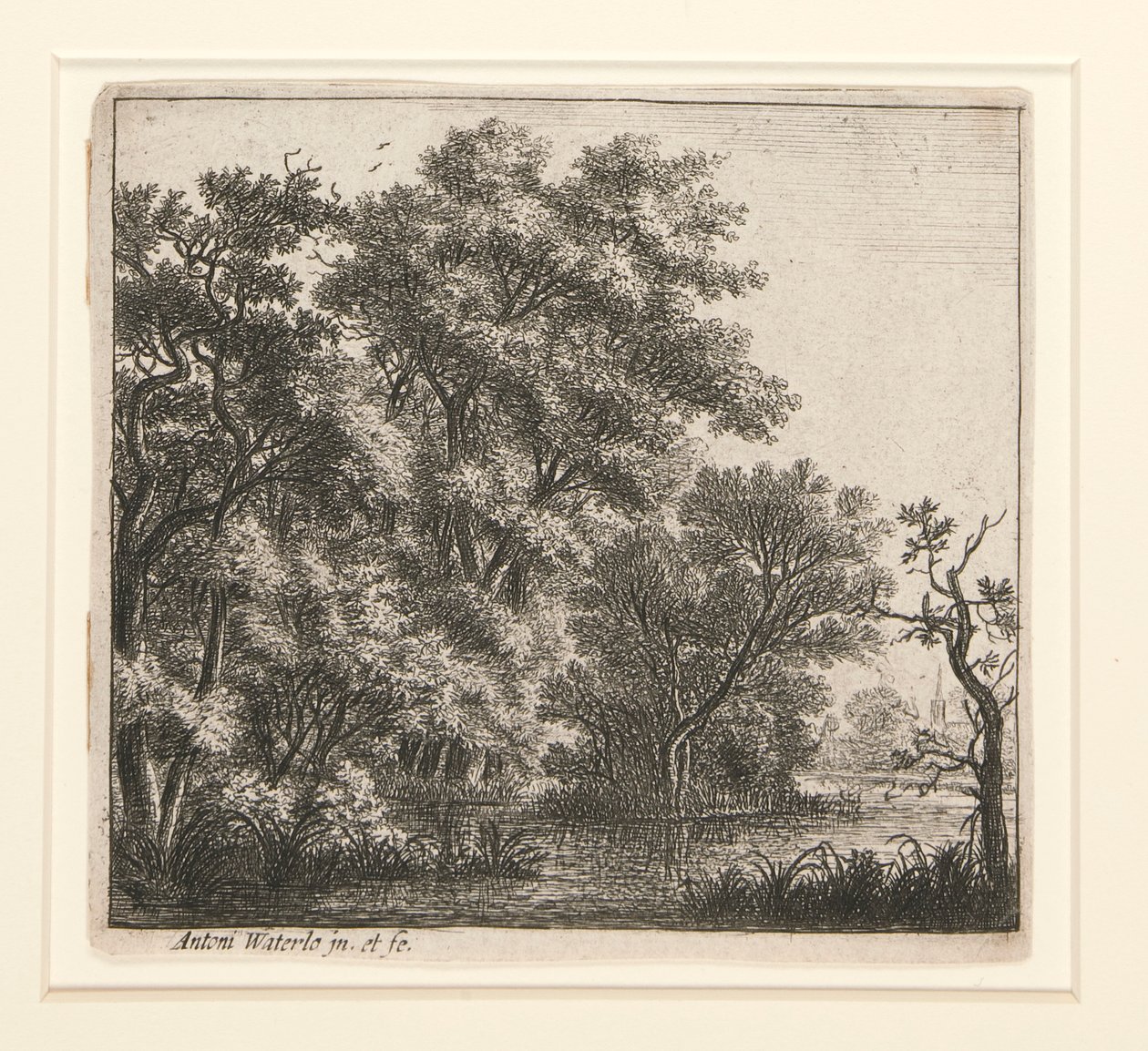 Zalesiona wyspa autorstwa Anthonie Waterloo