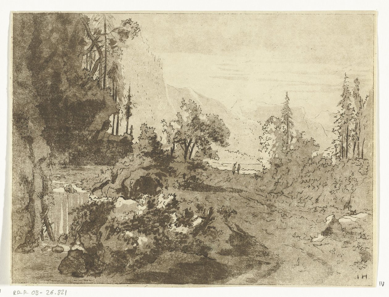 Górzysty krajobraz autorstwa Anthonie van den Bos