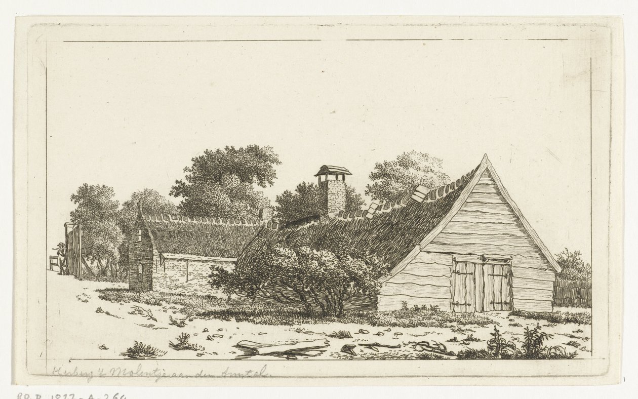 Herberg het Molentje aan de Amstel (tytuł na obiekcie) autorstwa Anthonie van den Bos