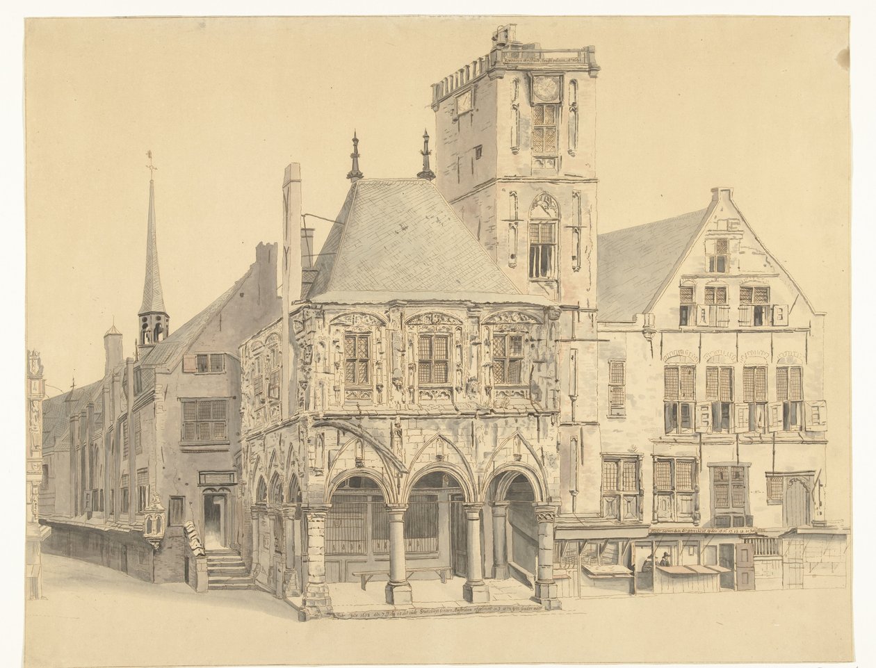 Ratusz Starego Miasta w Amsterdamie, 1641 autorstwa Anthonie van den Bos