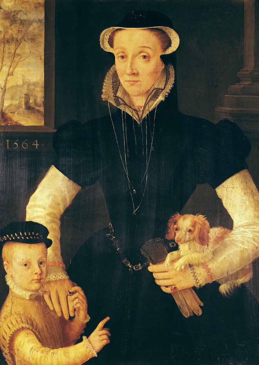Wdowa i jej syn, 1564 autorstwa Anthonis van Dashorst Mor
