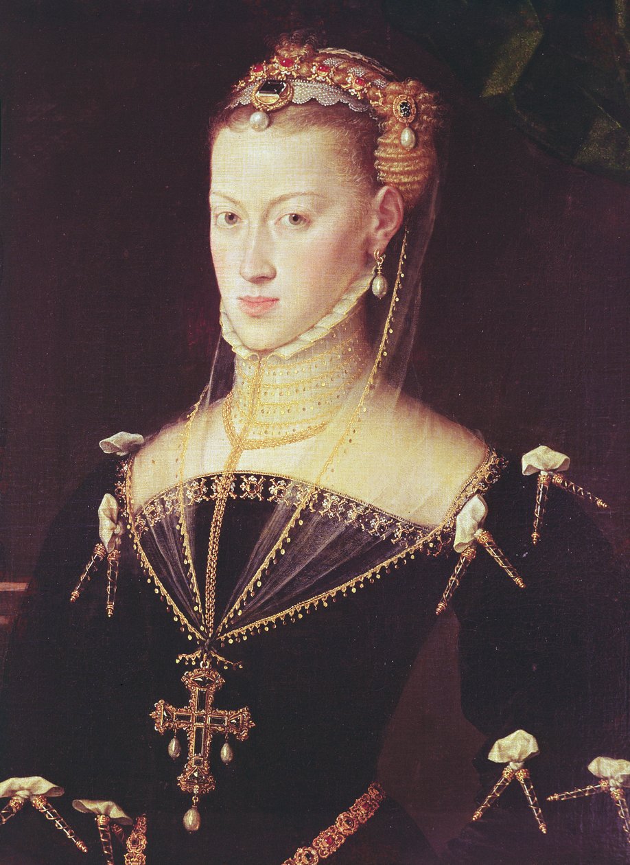 Arcyksiężna Maria Austrii, 1551 (detal 498704) autorstwa Anthonis van Dashorst Mor