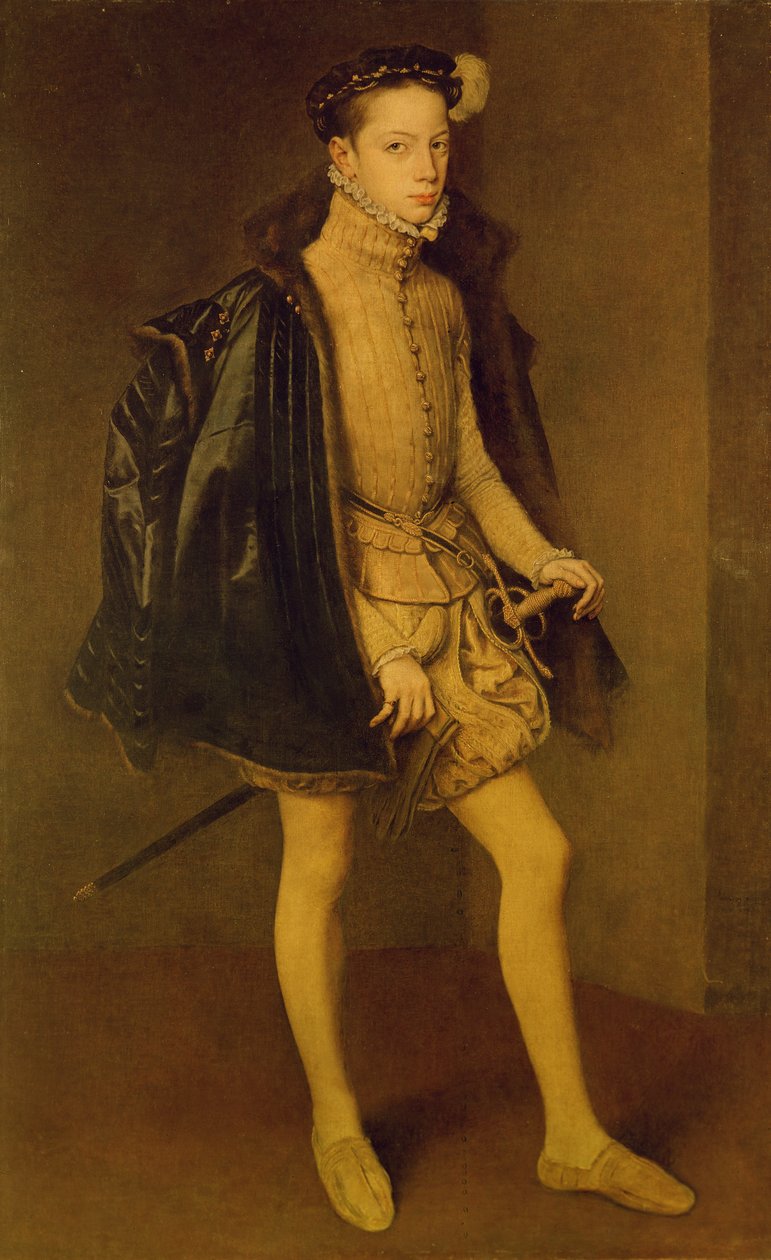 Portret Aleksandra Farnese (1545-1592), księcia Parmy autorstwa Anthonis van Dashorst Mor