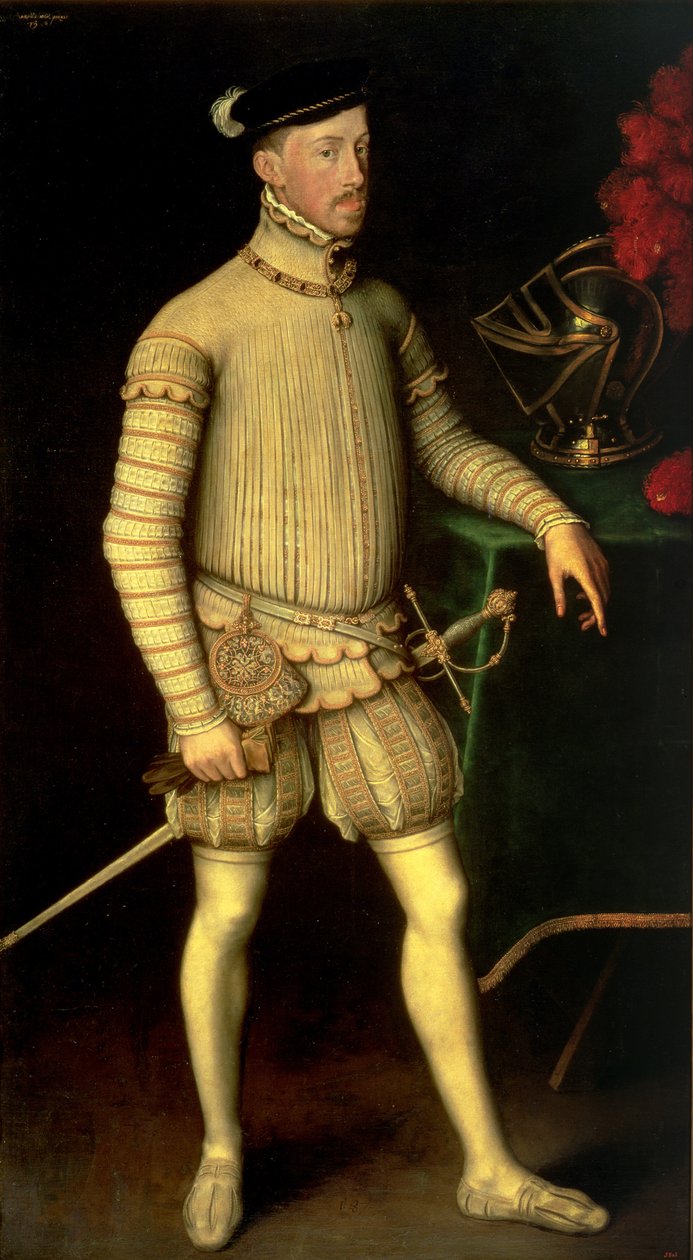 Portret cesarza Maksymiliana II (1527-76) 1557 autorstwa Anthonis van Dashorst Mor
