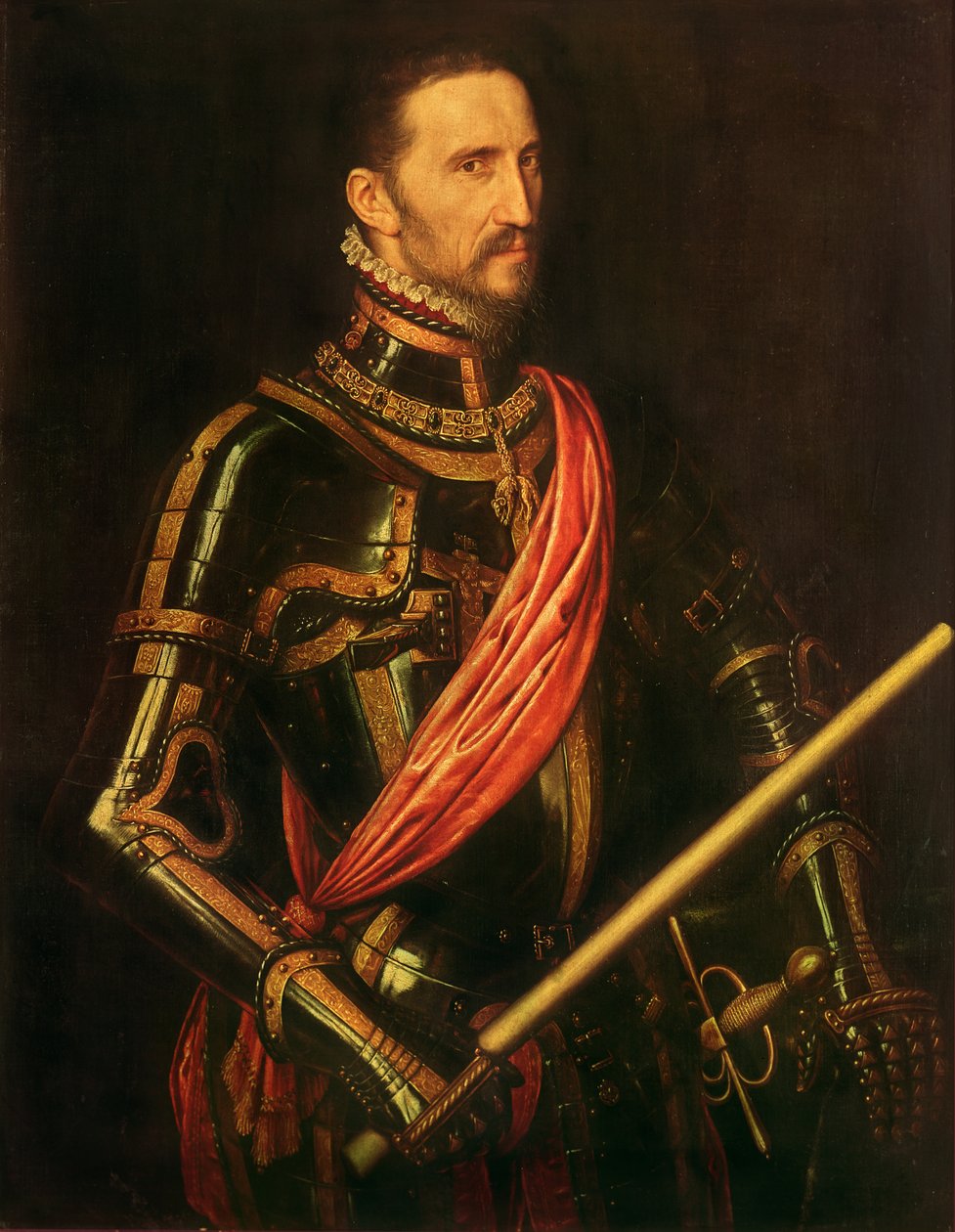 Portret Fernanda Álvareza de Toledo, 3. księcia Alby (1508 - 1582), 1549 autorstwa Anthonis van Dashorst Mor