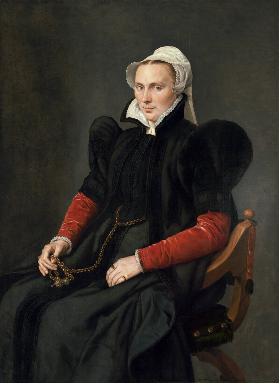 Portret siedzącej kobiety autorstwa Anthonis Mor