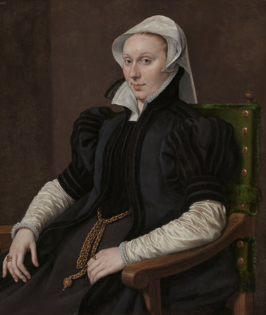 Portrety Sir Thomasa Greshama i Anne Fernely Portret Anny Fernely. Żona Sir Thomasa Greshama autorstwa Anthonis Mor