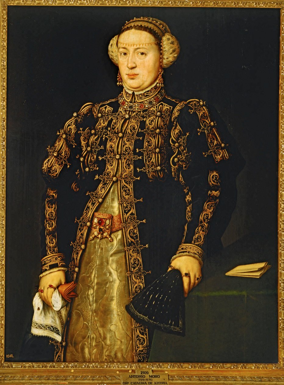 Katarzyna Austriacka, żona Jana III Portugalskiego ... autorstwa Anthonis van Dashorst Mor