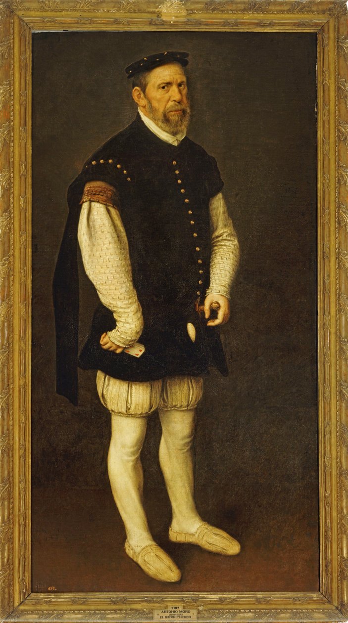 Pejeron, nadworny błazen ... autorstwa Anthonis van Dashorst (c.1519 1576/77) Mor