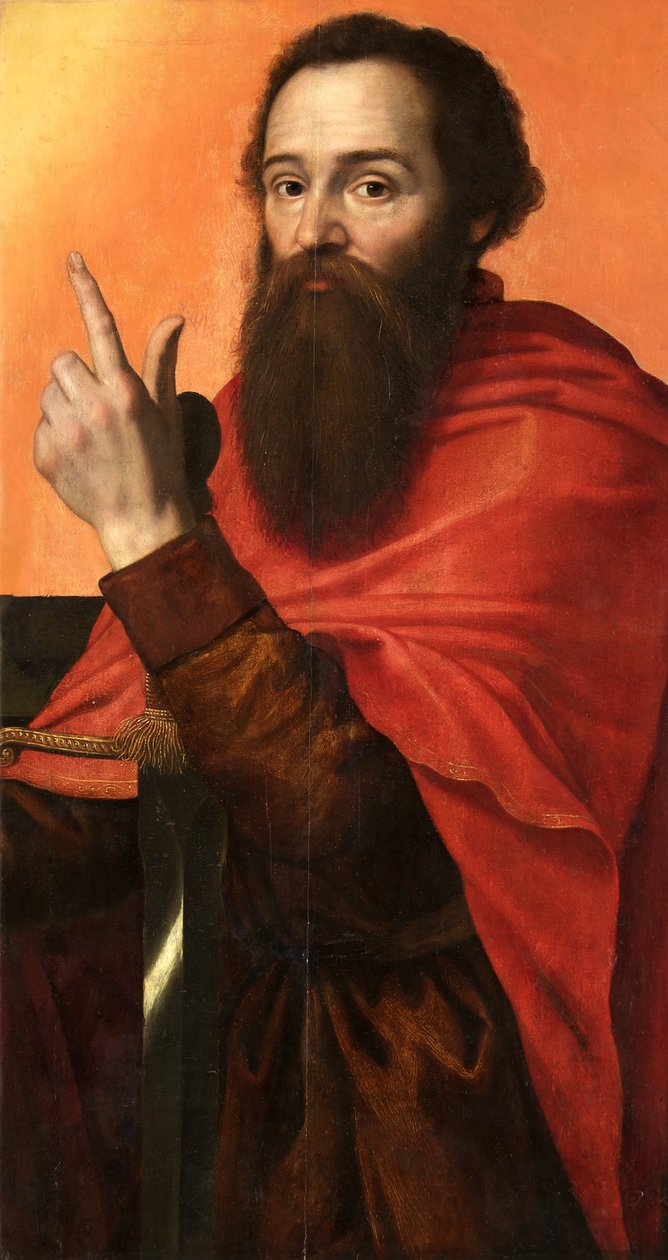Święty Paweł, ok. 1556 (olej na desce) autorstwa Anthonis Mor van Dashorst