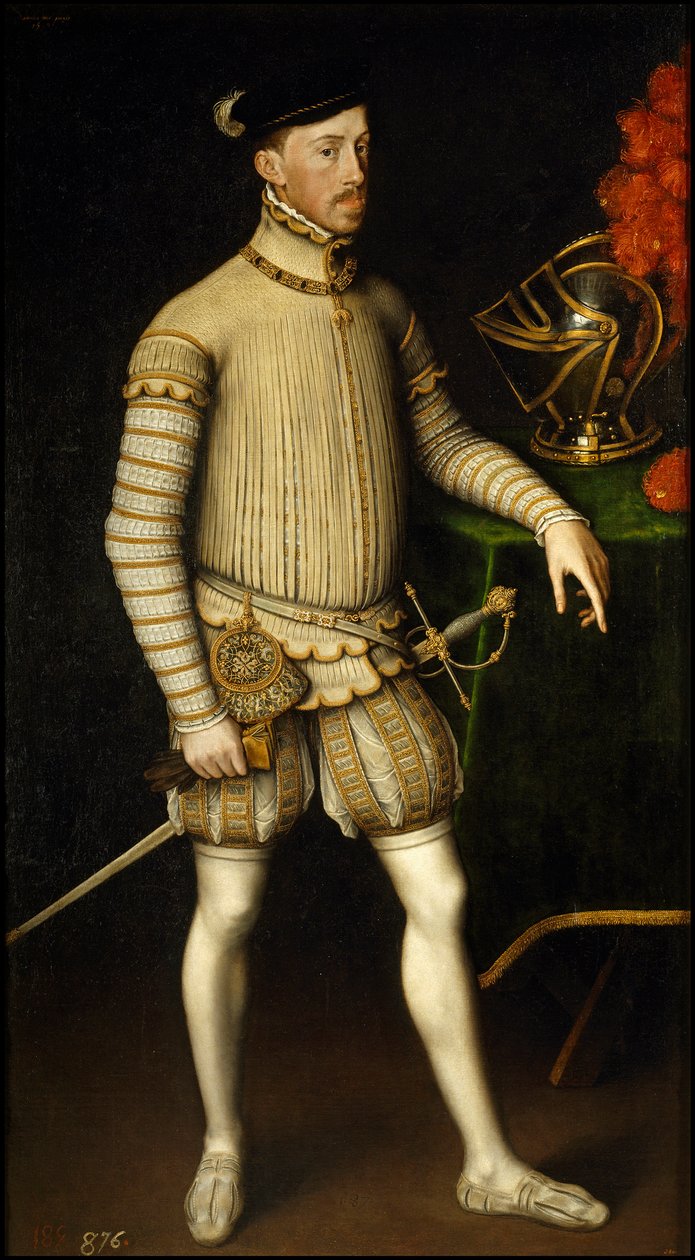 Maksymilian II Habsburga - Portret cesarza Maksymiliana II Austrii (1527-1576) autorstwa Antonisa (Anthonisa) Mora (ok. 1517-1577) autorstwa Anthonis Mor van Dashorst